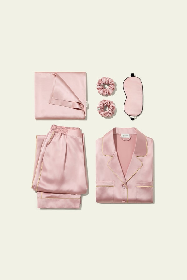 Rosy Pink Cozy Nighttime Bliss Set