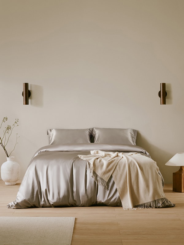 Silvergray 25 Momme Oxford Envelope Luxury Pillowcase